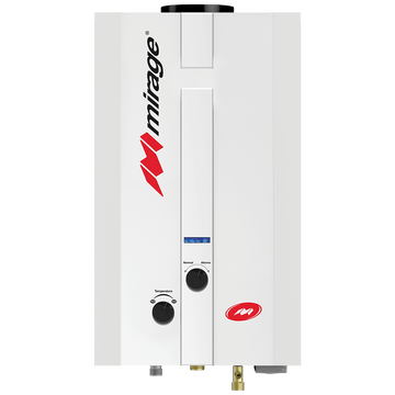 Mirage – Calentador de agua instantáneo para 1 servicio gas LP Flux6L, blanco