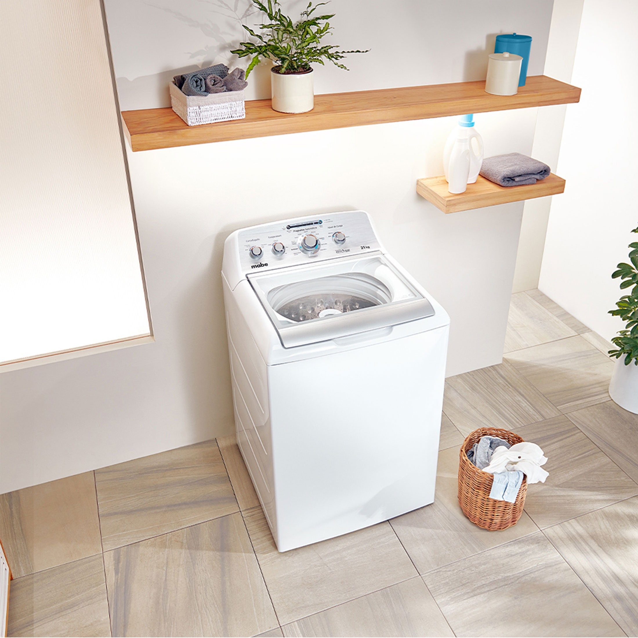 Lavadora Mabe Automática 21 Kg Blanca Carga Superior - LMA71214VBAB0
