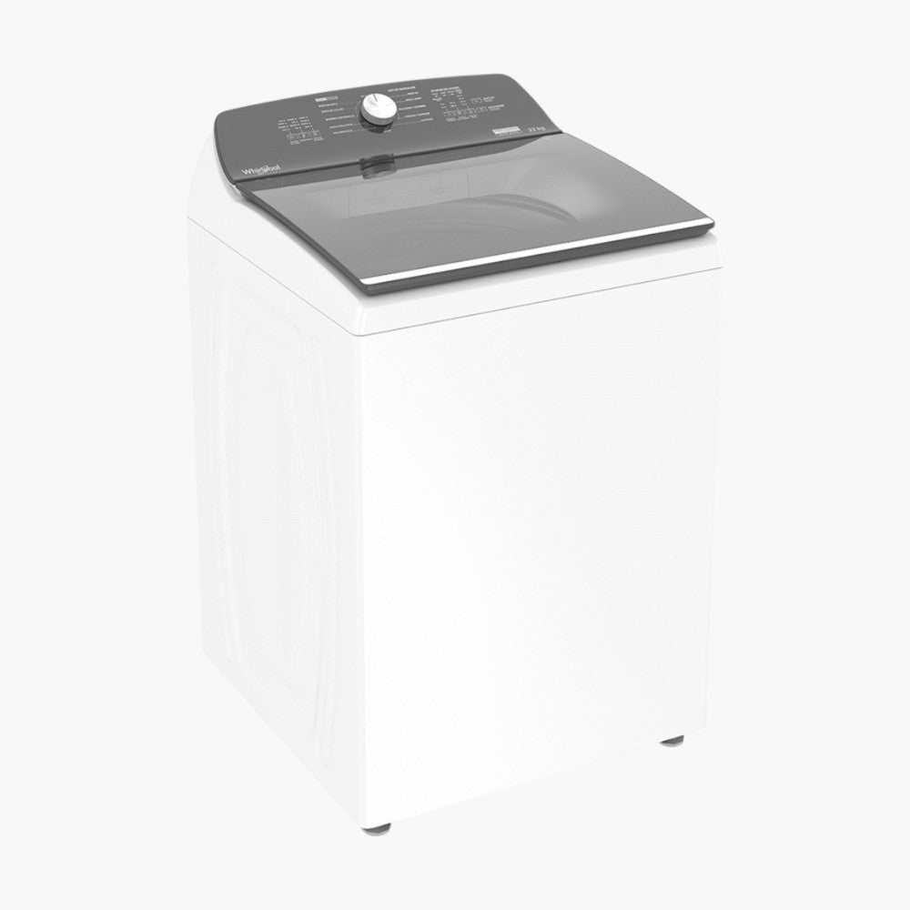 Lavadora de Carga Vertical 8MWTW2231WJB, 22kg, 12 Programas de Lavado, Blanco/Gris | Whirlpool