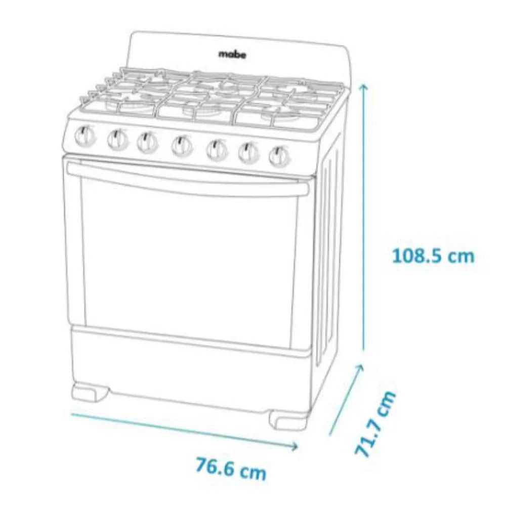 Estufa de Piso Mabe 30" EM7654BFIS Acero