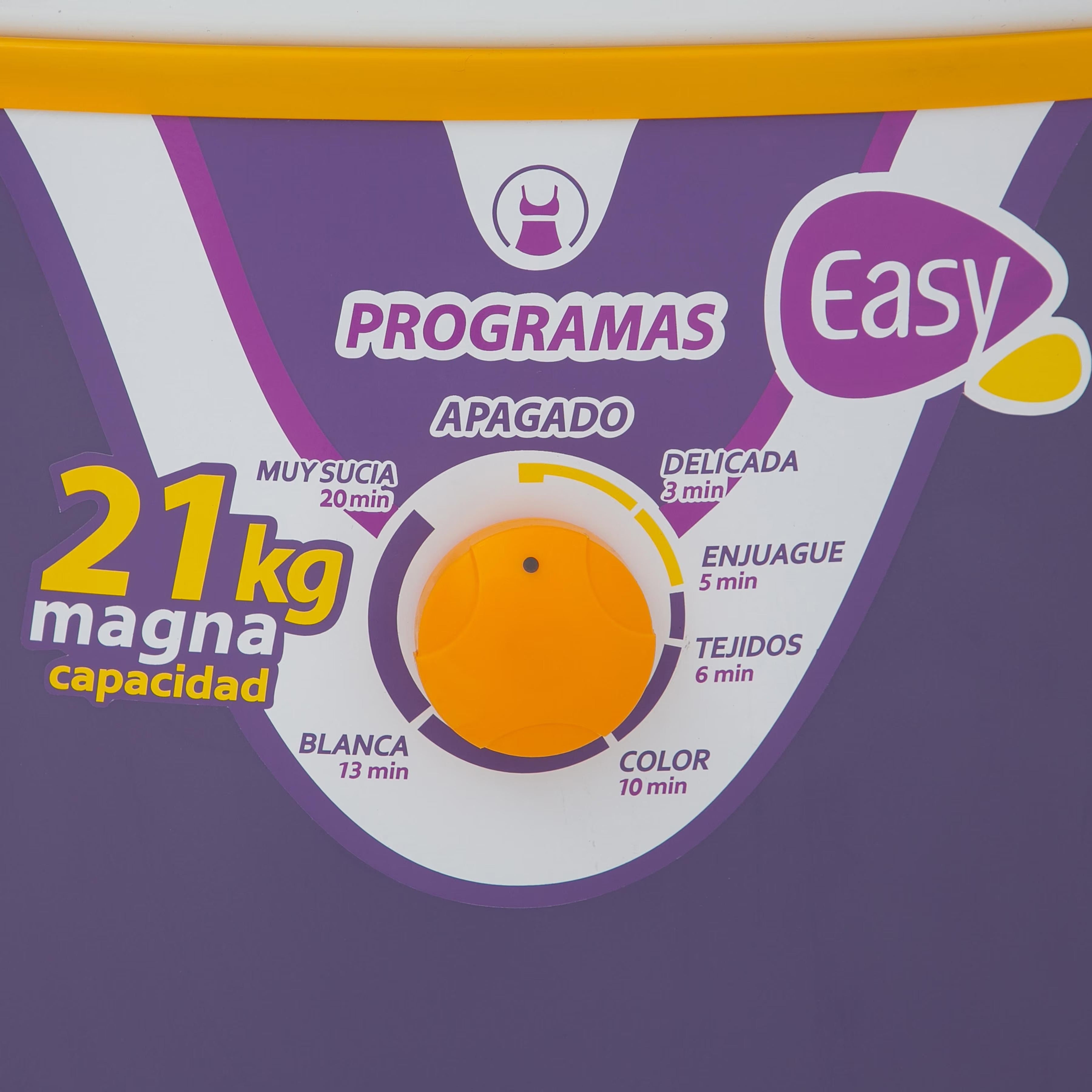Lavadora Easy Redonda 21KG Morada -LRE21M