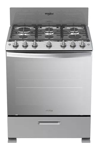 Estufa WhirlpoolWFR3400 con puerta con visor color gris