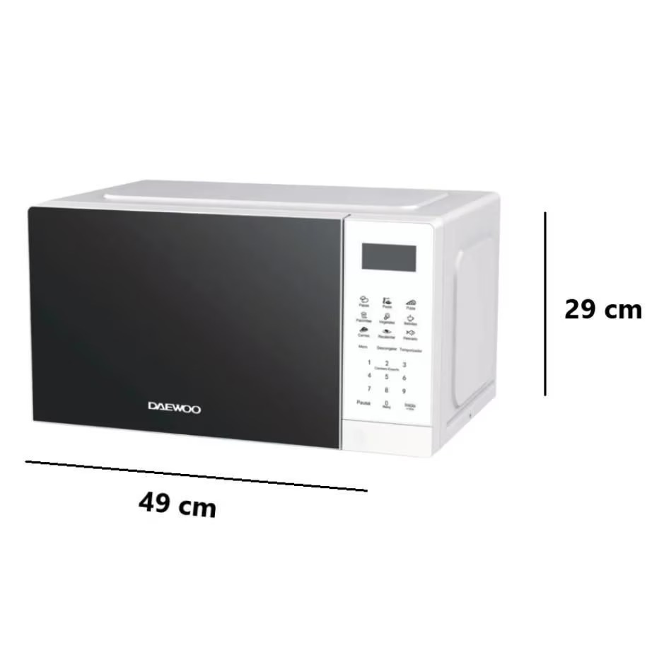 Horno de microondas  DAEWOO convencional modelo DMM-0720WW 0.7 pies cúbicos