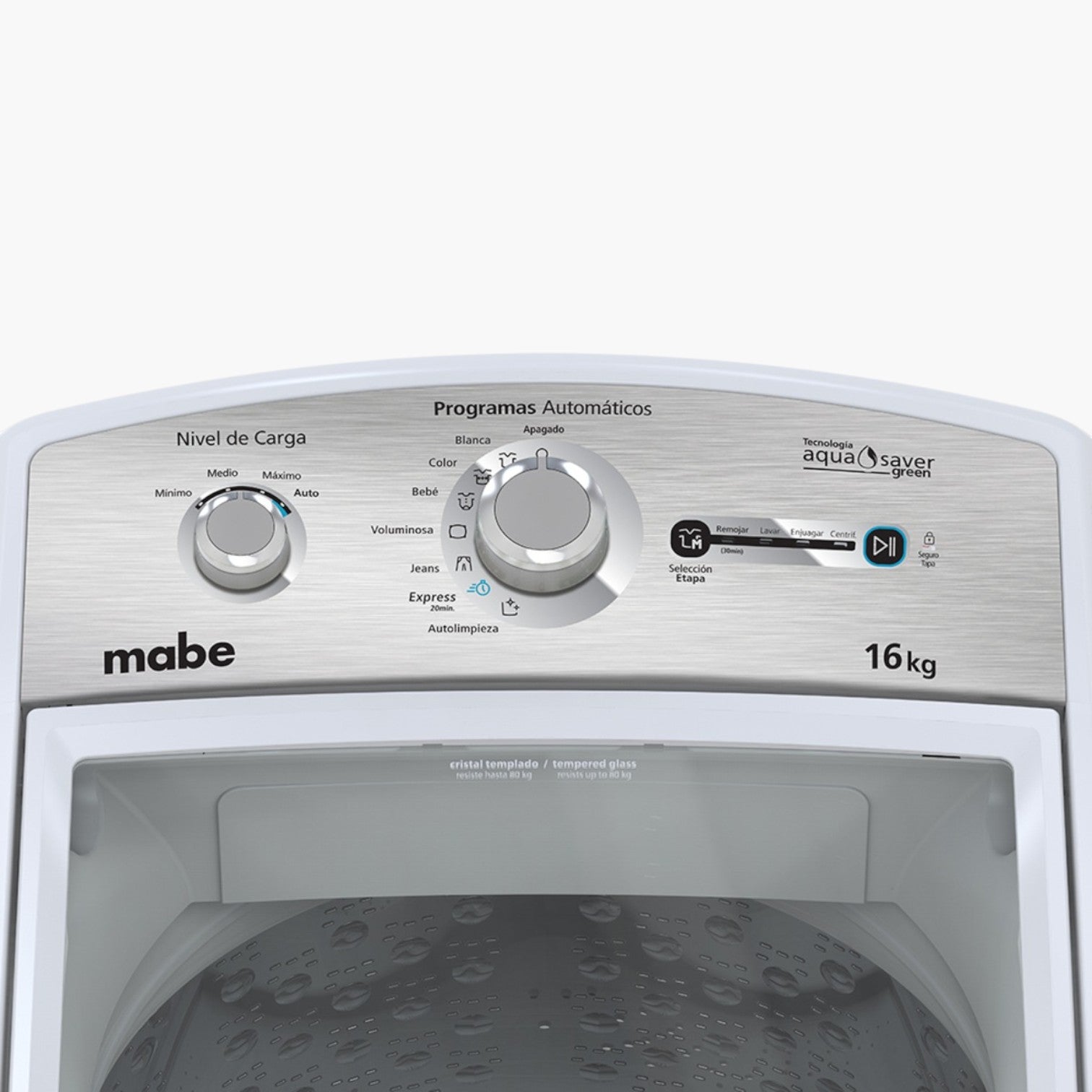 Lavadora Aqua Saver Green automática 16 Kg Blanca Mabe - LMA46102VBAB0