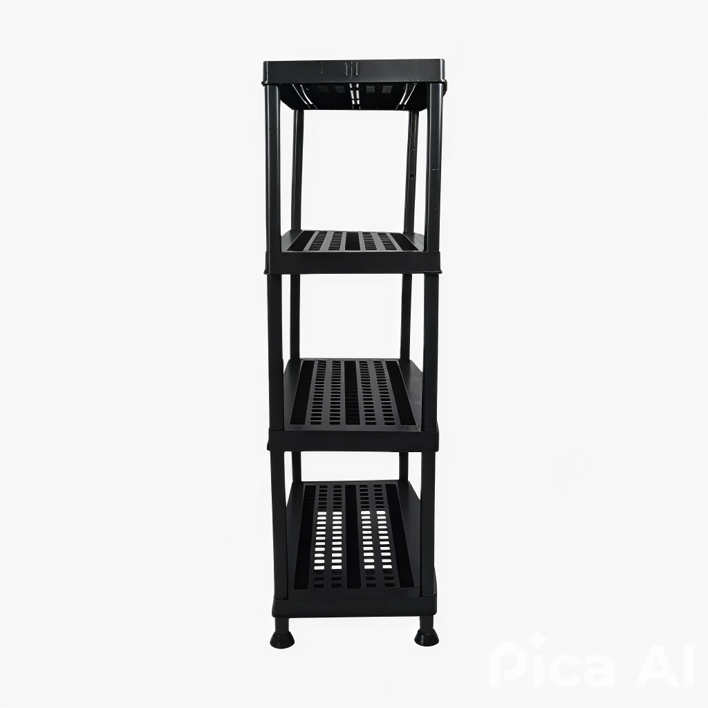 Estante de plastico ventilado de 4 charolas marca DUNNA