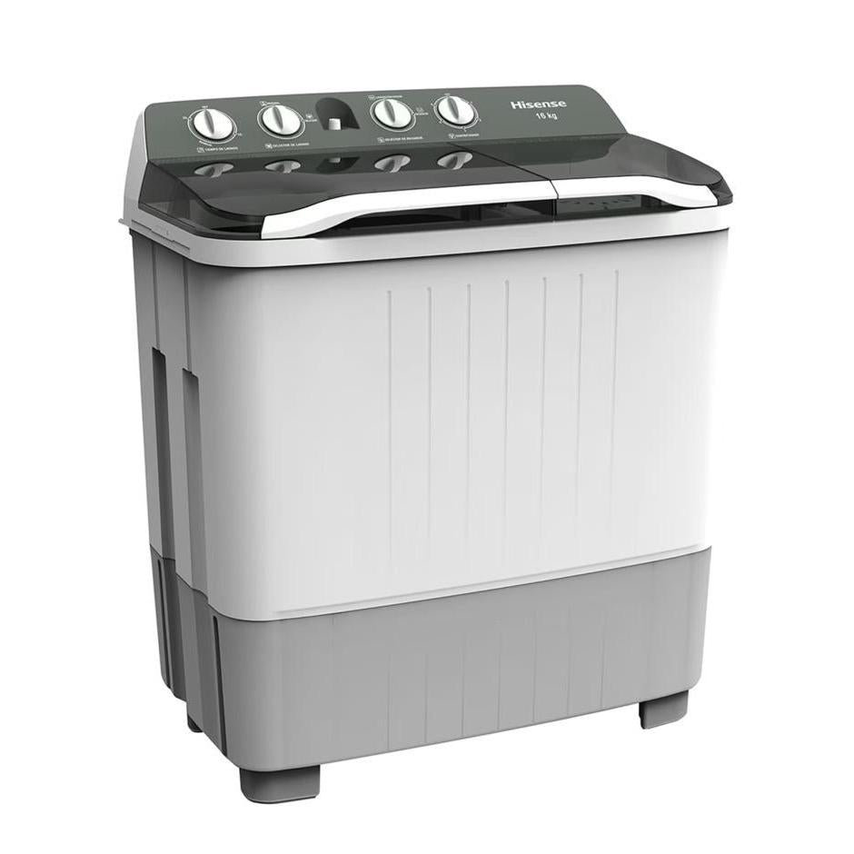 Lavadora Semi-automática Hisense Wsa1603p 16kg Blanco/gris