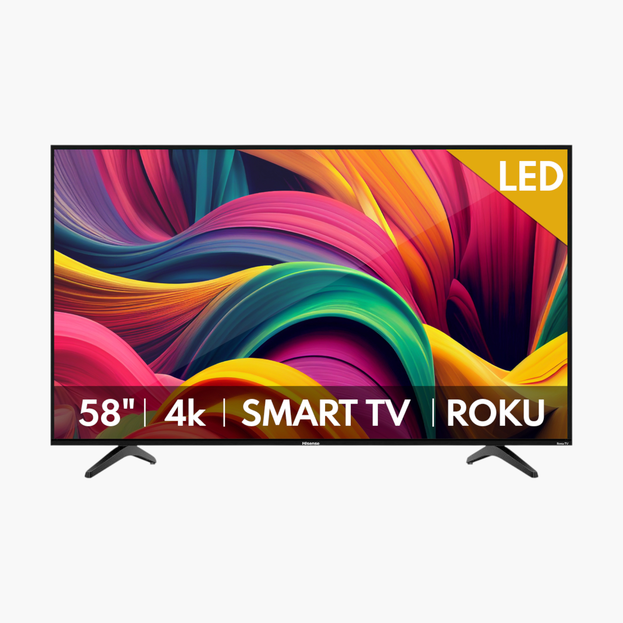 Pantalla Smart TV Hisense 58" Smart Roku TV 58R6E5