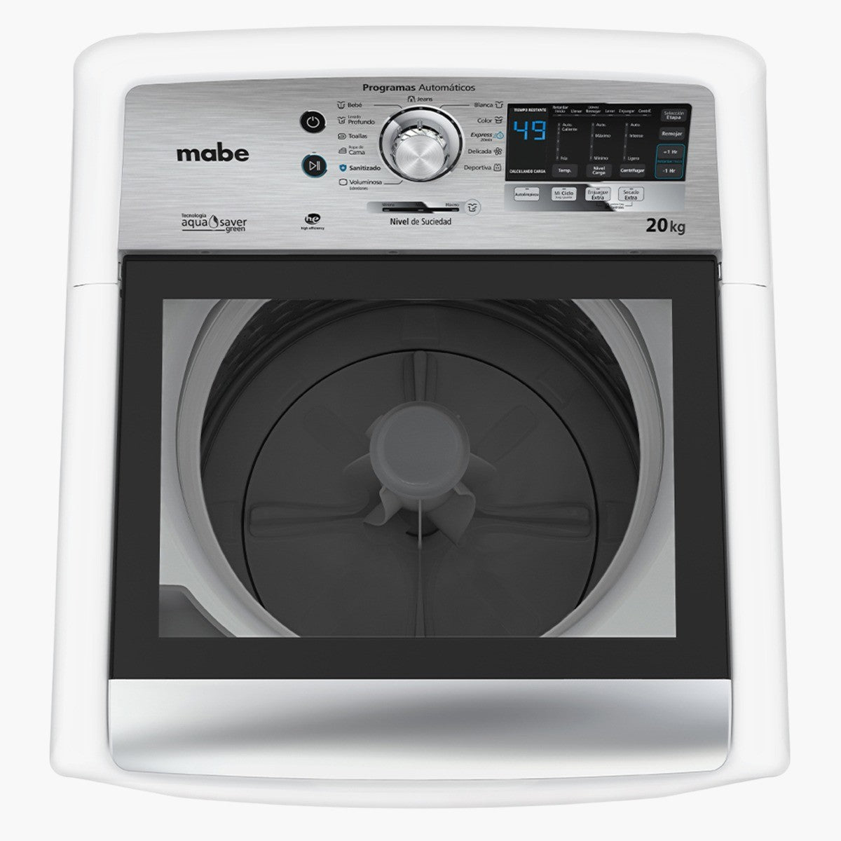 Lavadora Automática Mabe 20kg Modelo Lmh70211wbabo
