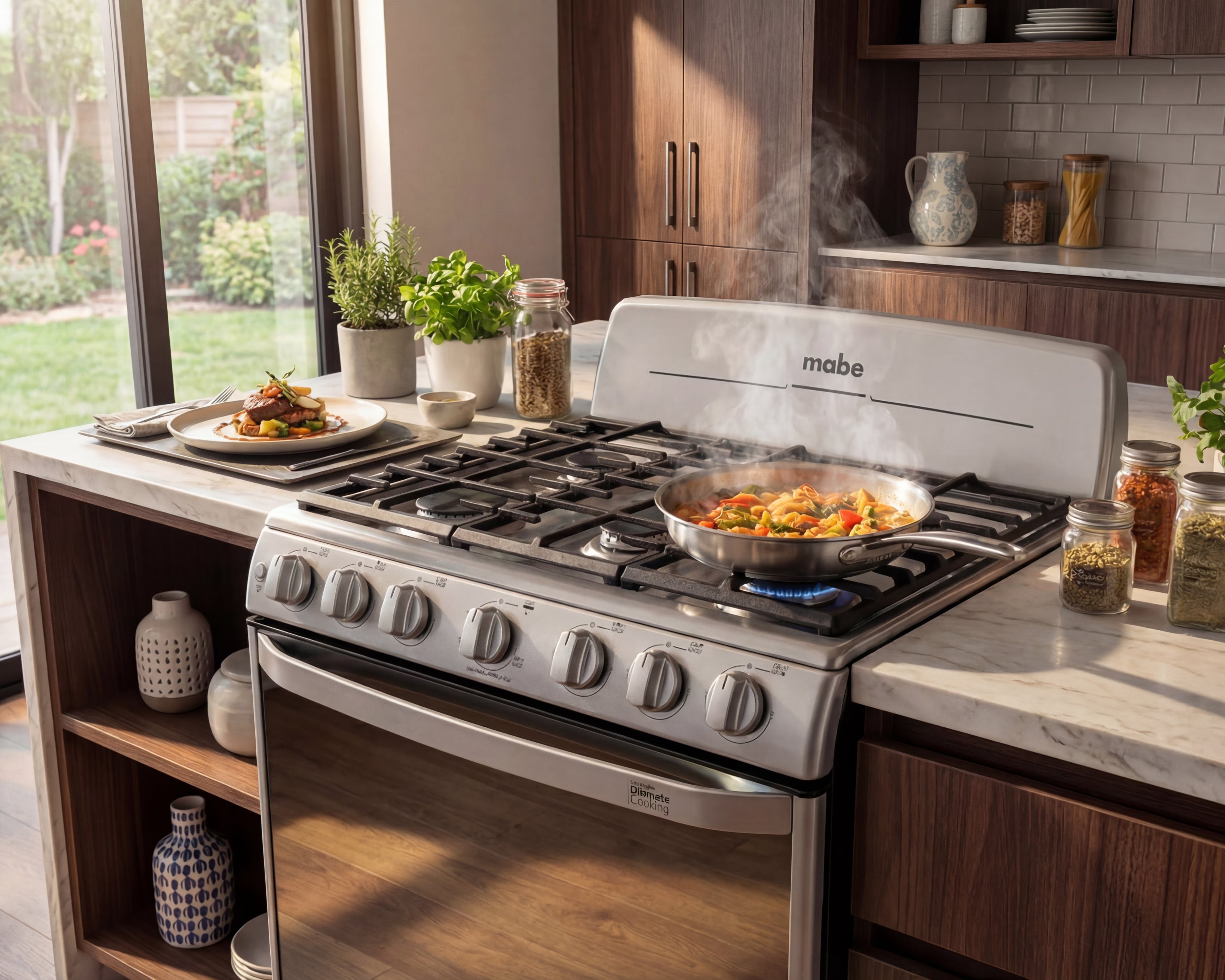 Estufa de Piso 76 cm Silver Mabe - EM7647BS