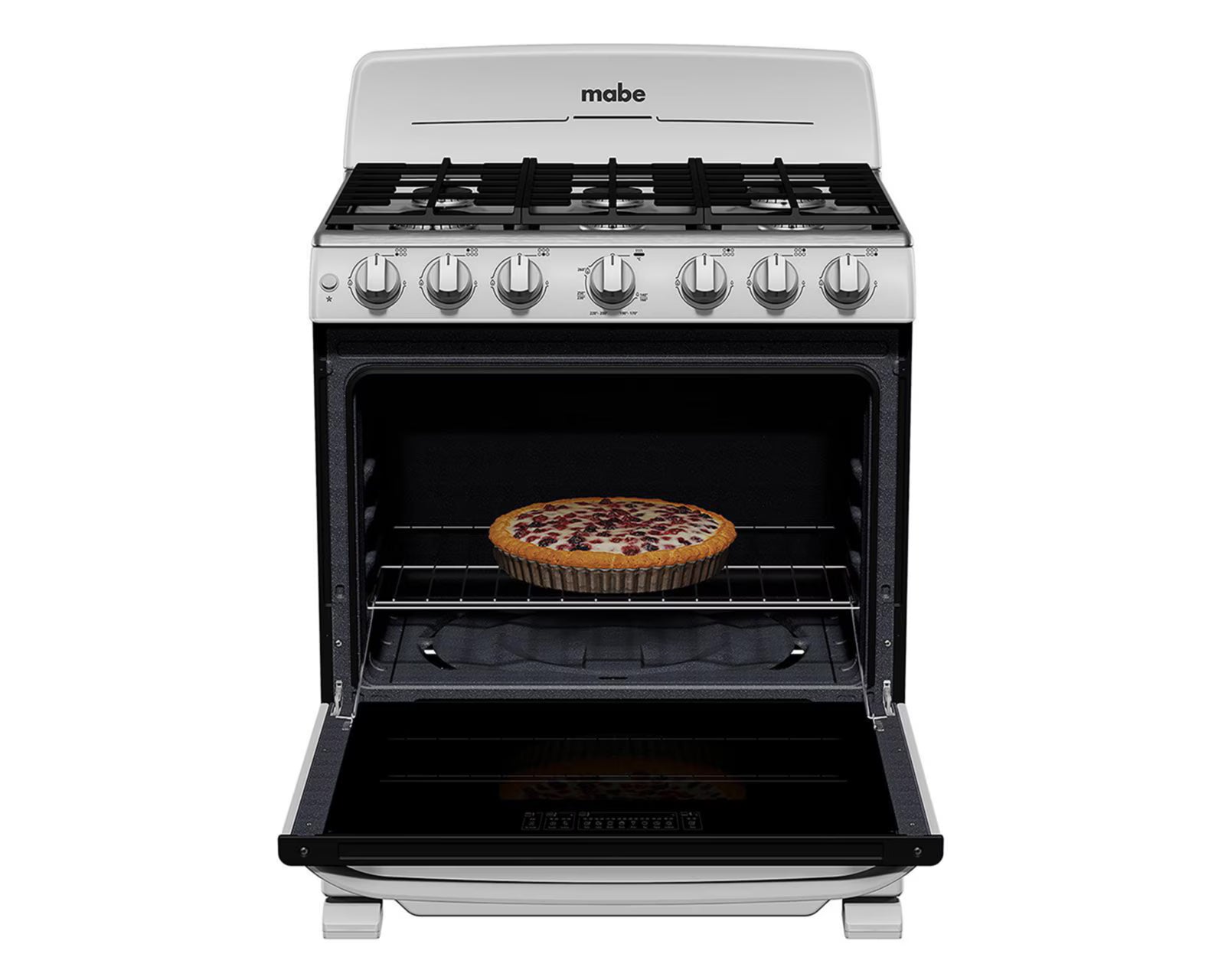 Estufa de Piso 76 cm Silver Mabe - EM7647BS