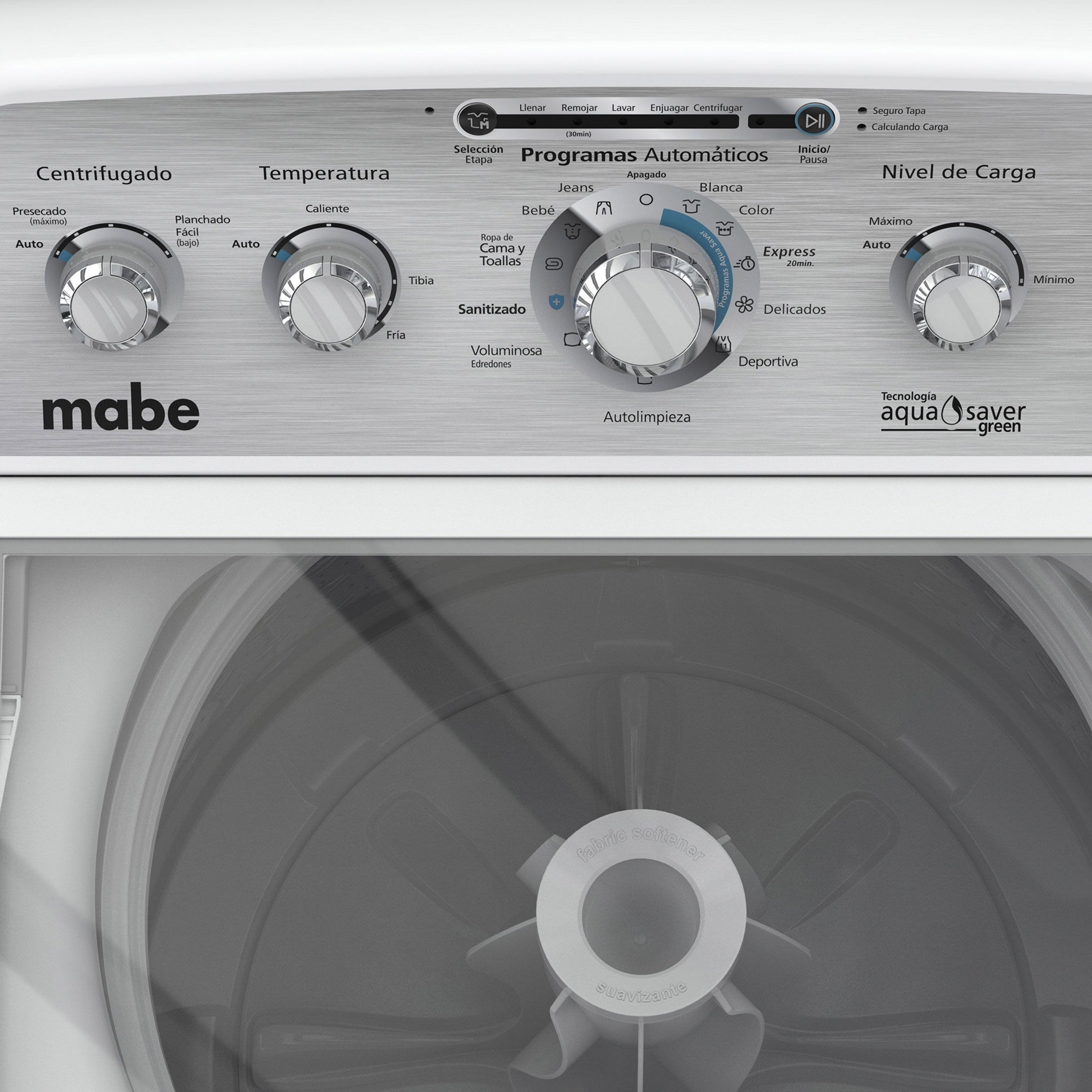 Lavadora Mabe Automática 21 Kg Blanca Carga Superior - LMA71214VBAB0