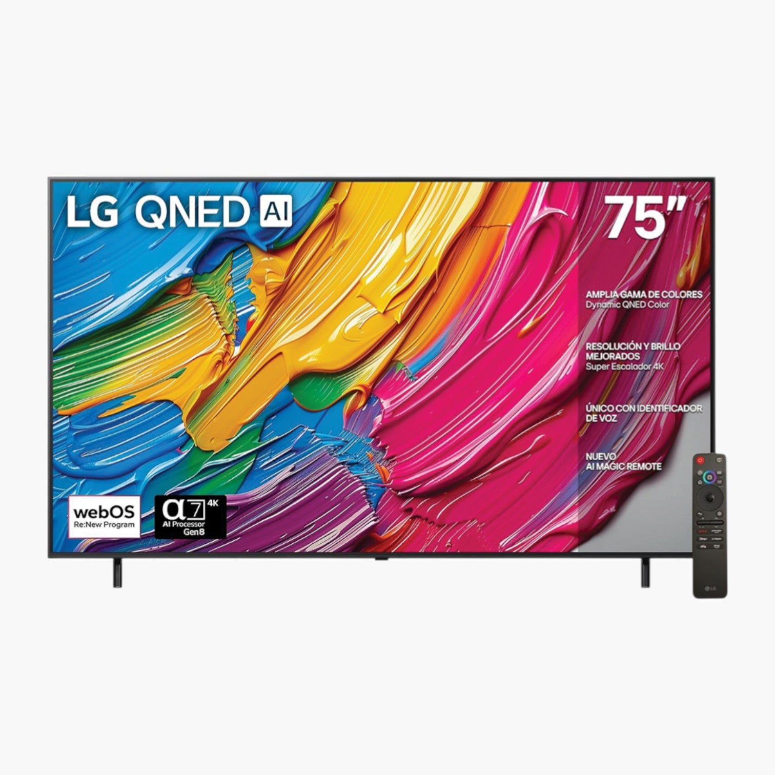 Televisor LG 75qned80ara de 75" Smart Tv 4k Uhd