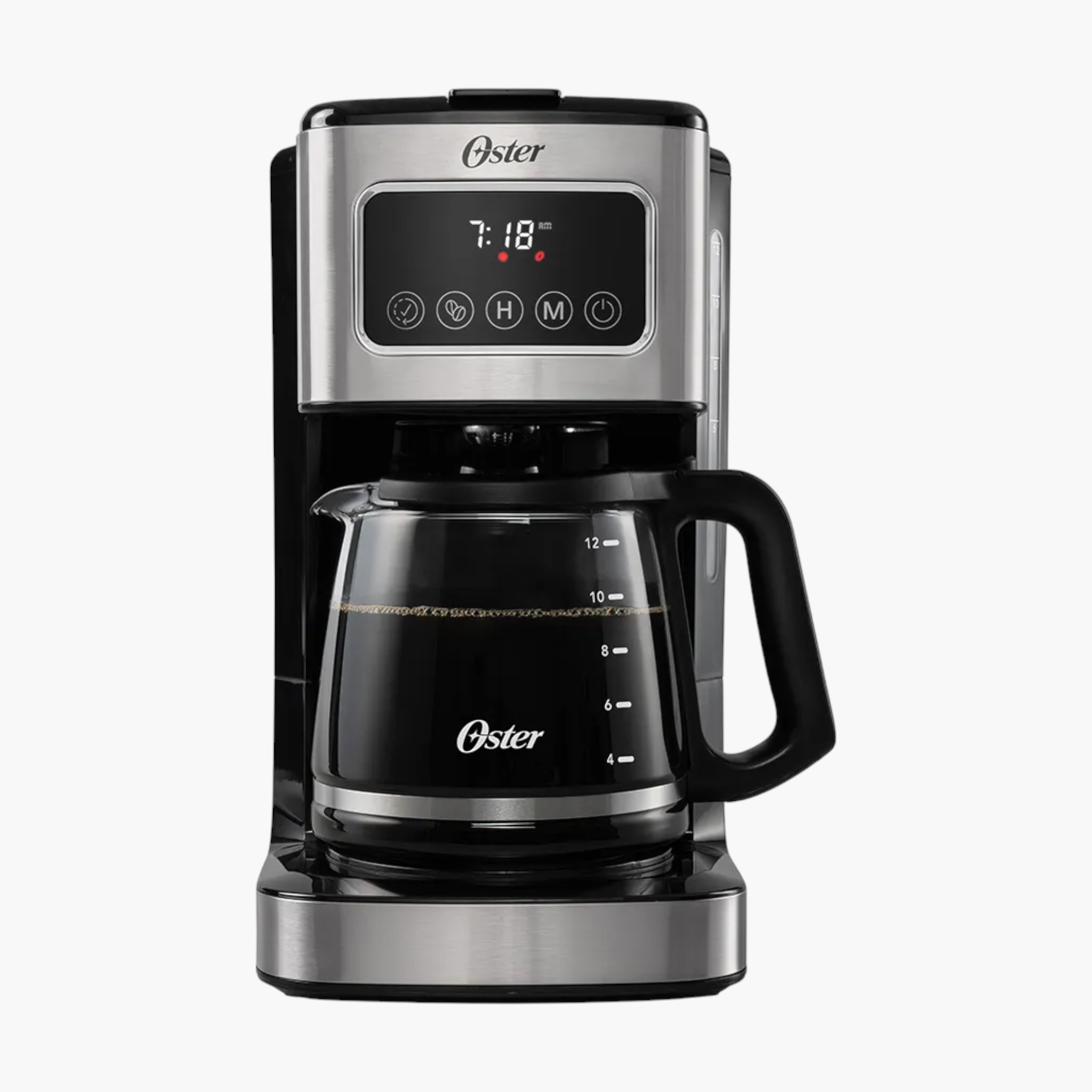 Cafetera Oster 12TZ Programable Ngo-Inox -BVSTDC4403