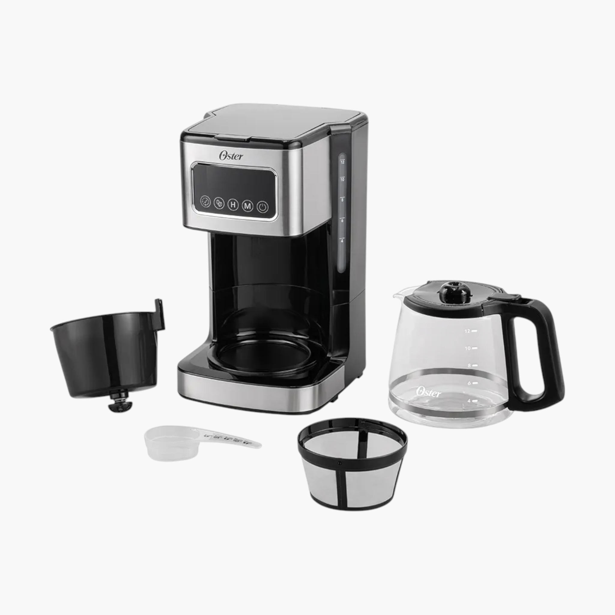 Cafetera Oster 12TZ Programable Ngo-Inox -BVSTDC4403