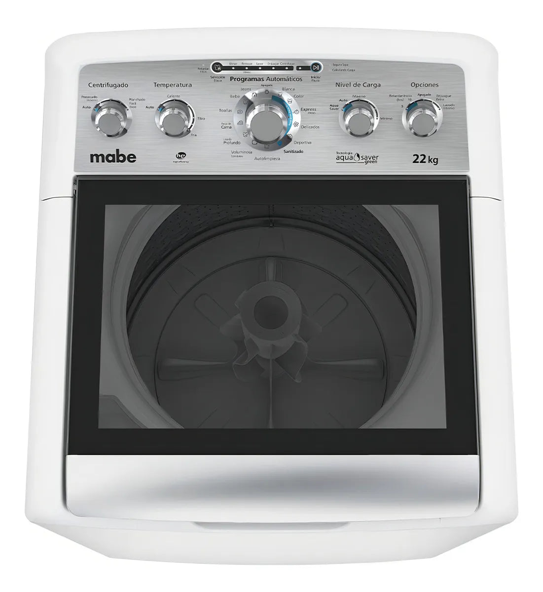 Lavadora Mabe LMA72215WBAB 22 Kg Automática Blanca Blanco