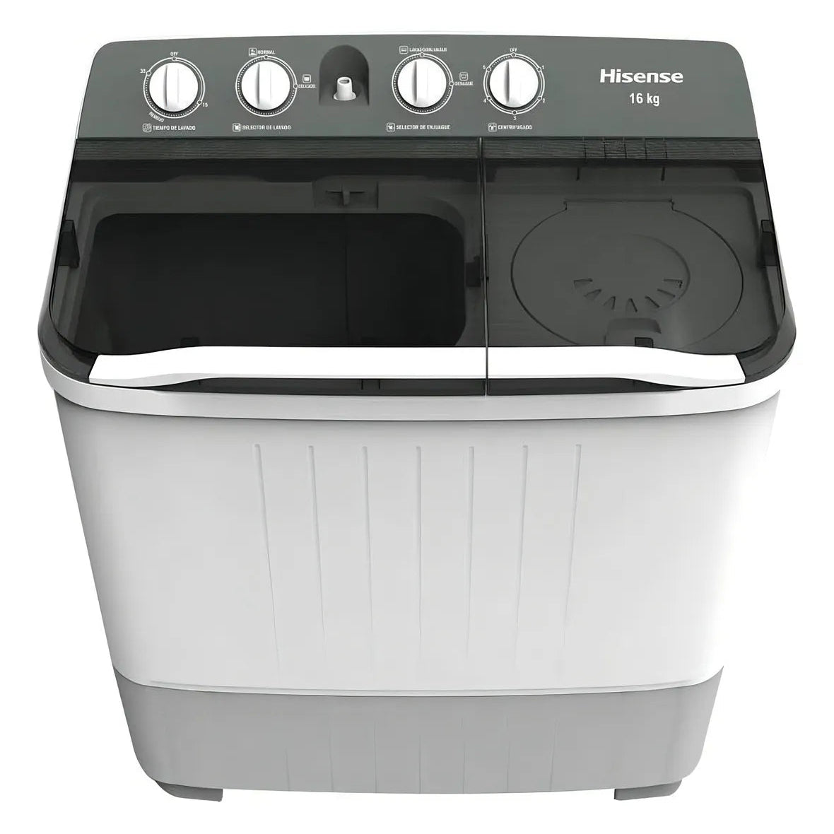 Lavadora Semi-automática Hisense Wsa1603p 16kg Blanco/gris
