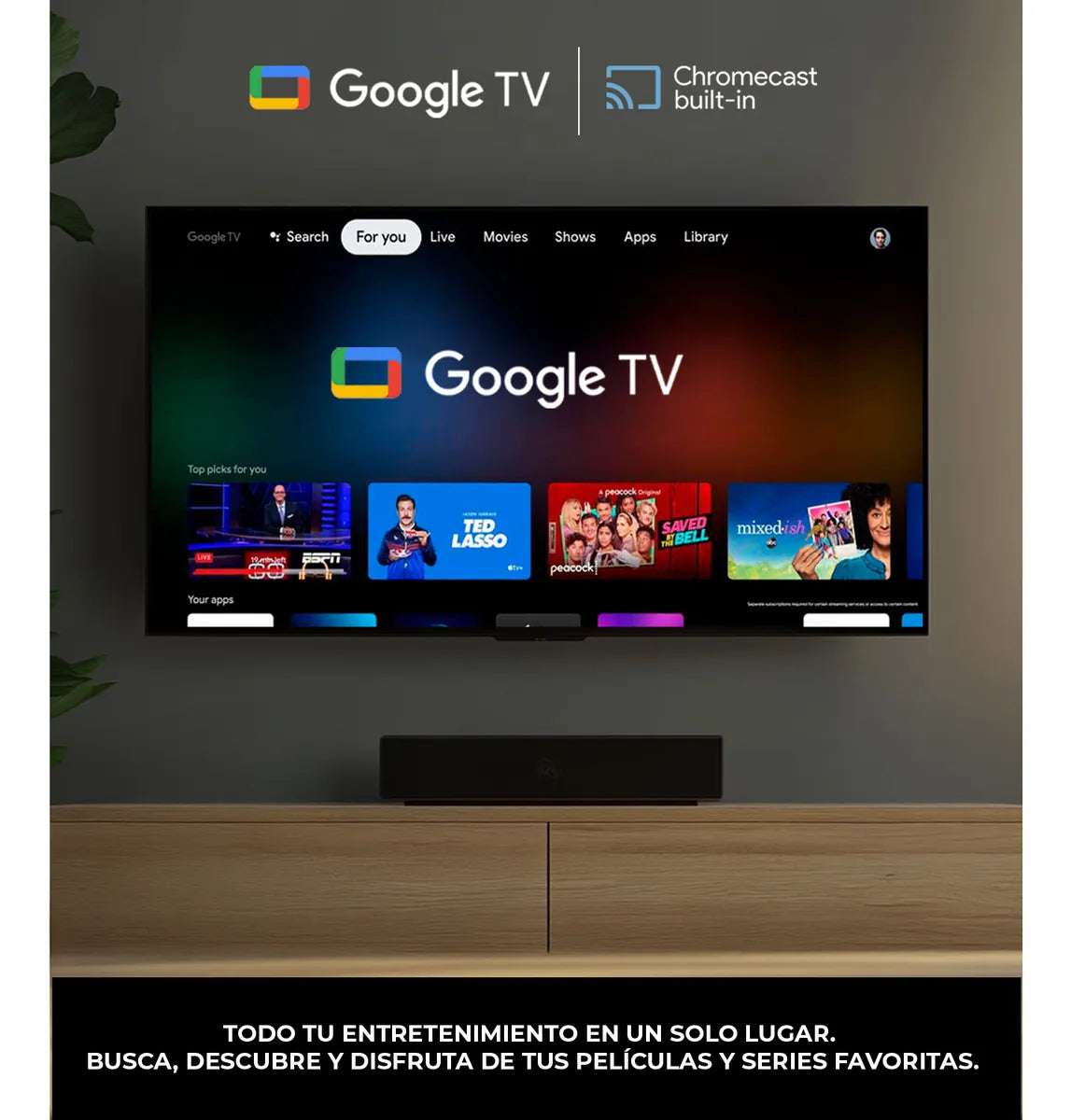 Pantalla Hisense 50 Pulgadas Class H5 4k Uhd Google Smart Tv