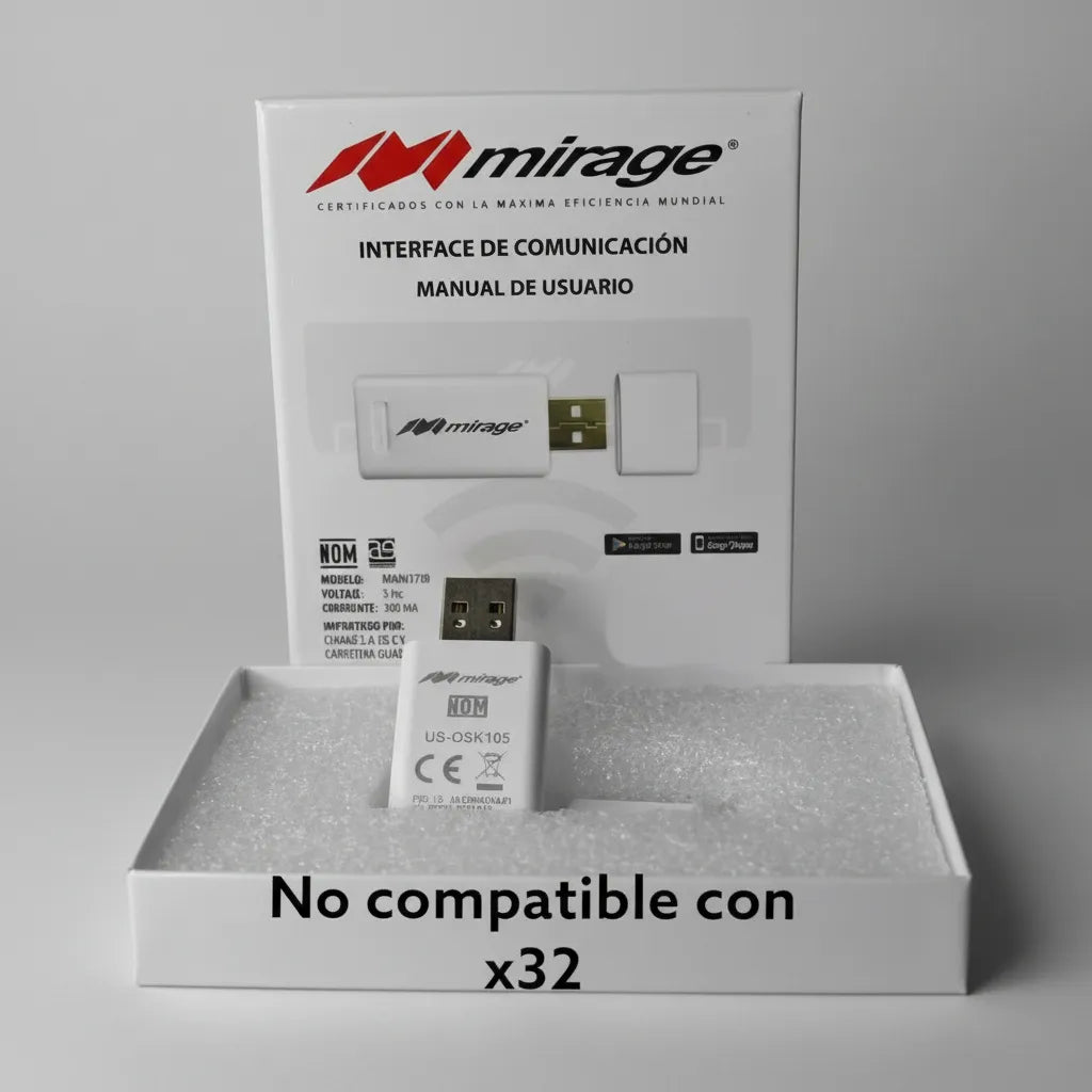 Aire Acondicionado Frio–Calor Inverter X 12000 BTU 110V + Módulo Wifi + Soportes de pared