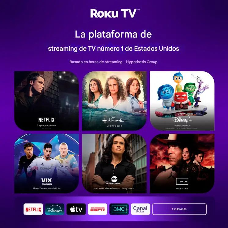 Pantalla Hisense 55 Pulgadas Class H5 4k Uhd Roku Smart Tv