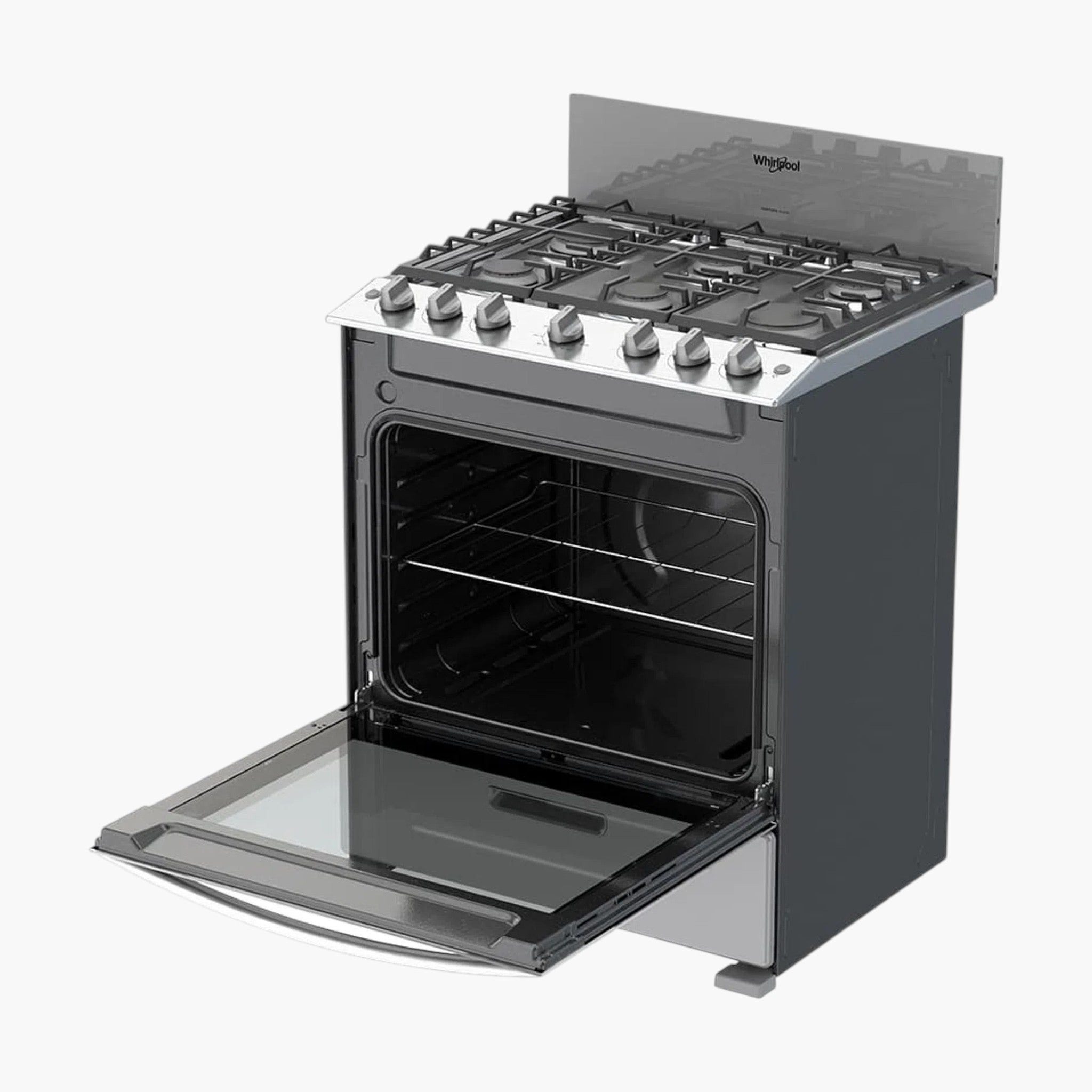 Estufa Whirlpool con puerta visor color gris -WFR3400