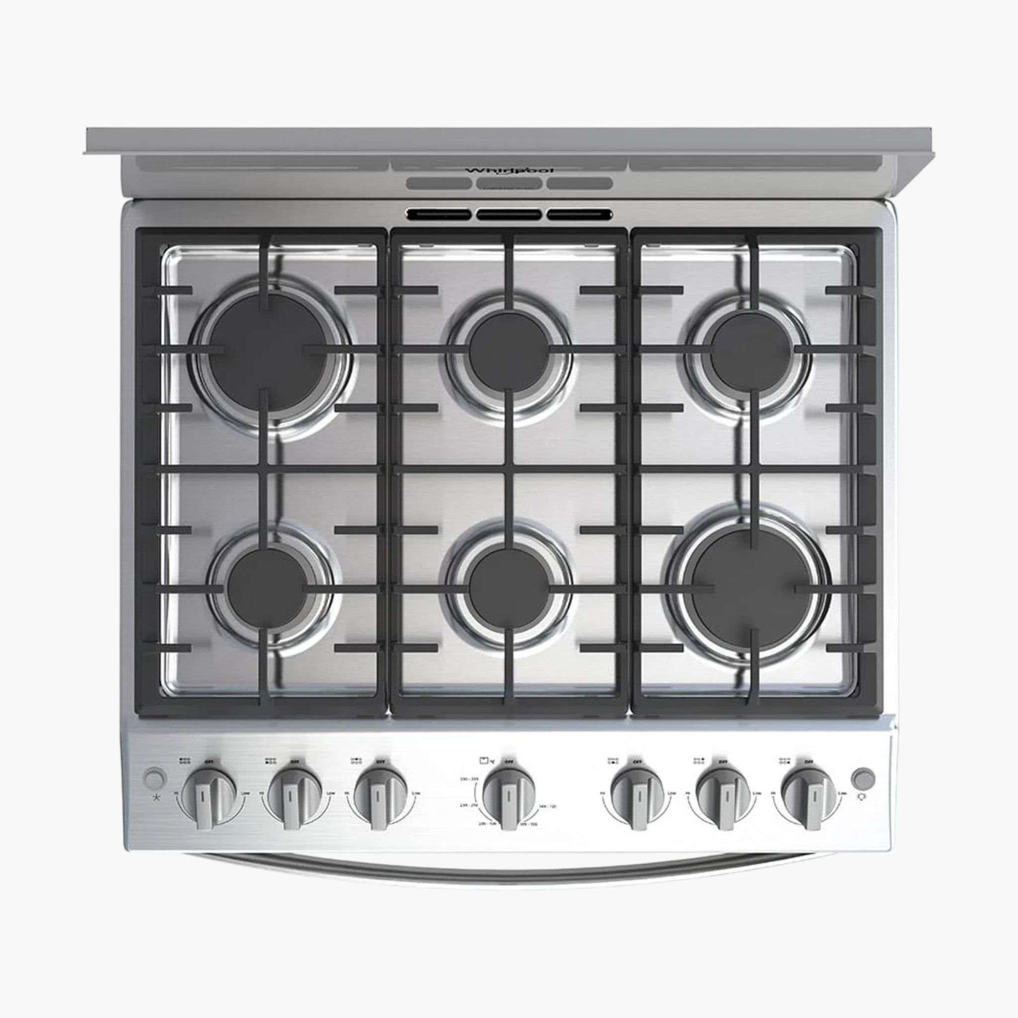 Estufa Whirlpool con puerta visor color gris -WFR3400