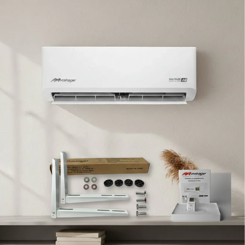 Aire acondicionado Magnum 22 inverter frío/calor 12000 BTU 110V + Módulo Wifi + Soportes de pared