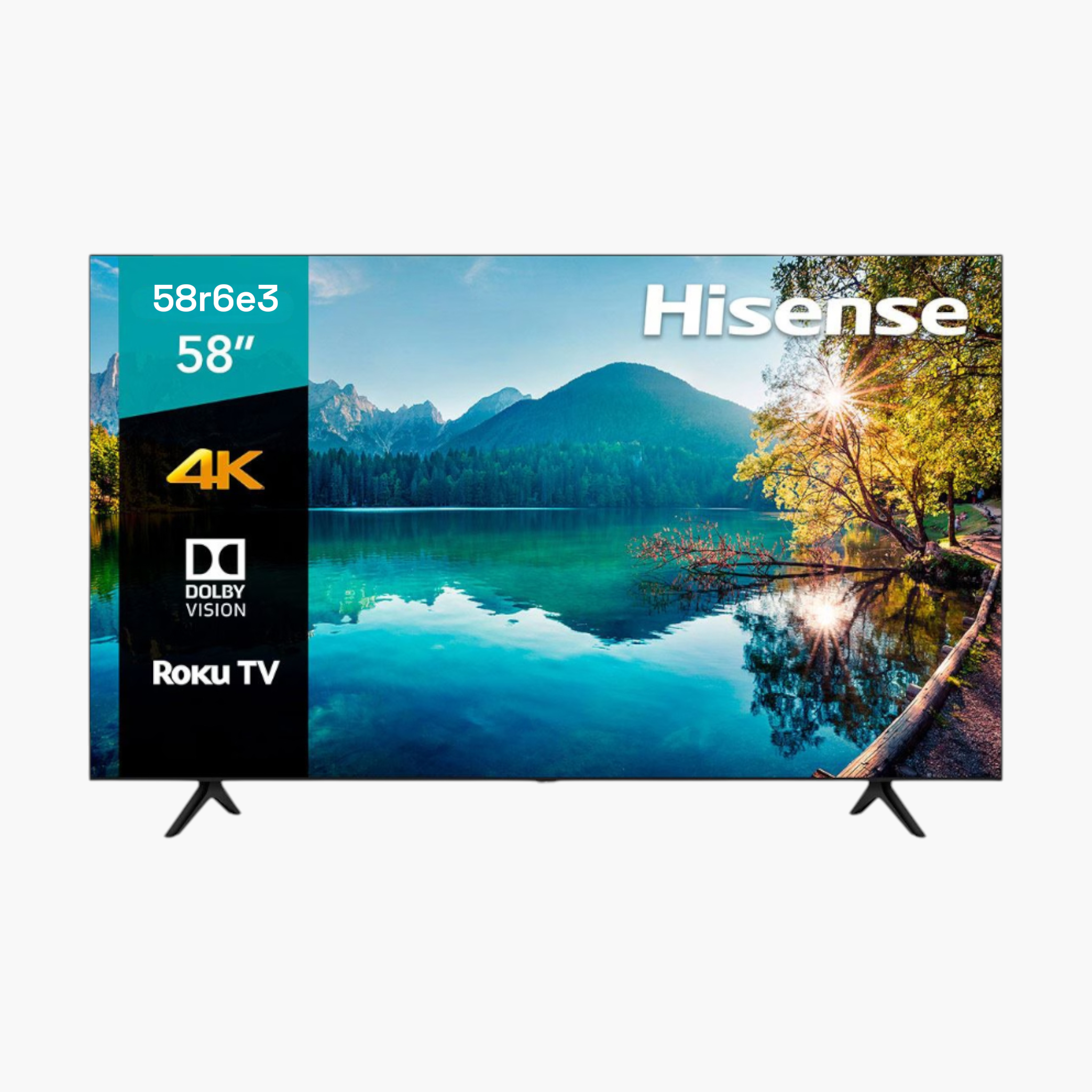 Pantalla  Hisense 58'' Smart Tv Roku 4k Uhd 58r6e3