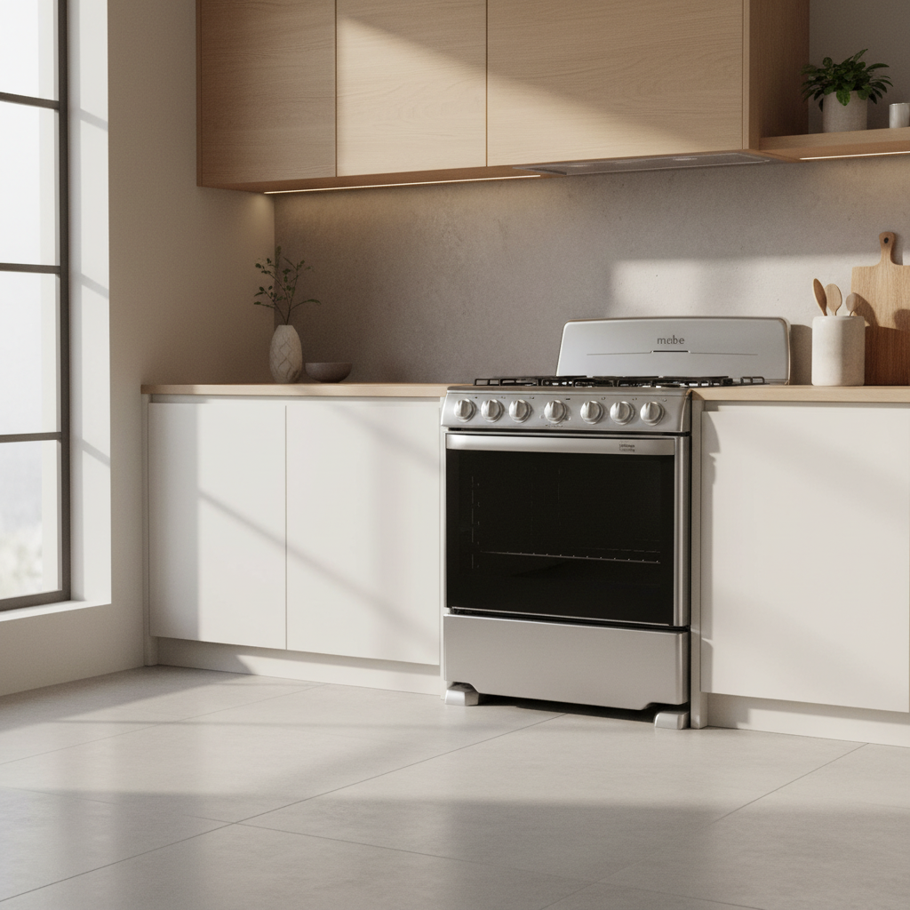 Estufa De Piso Mabe 76Cm Plata Mercury-EM7620BAIS2