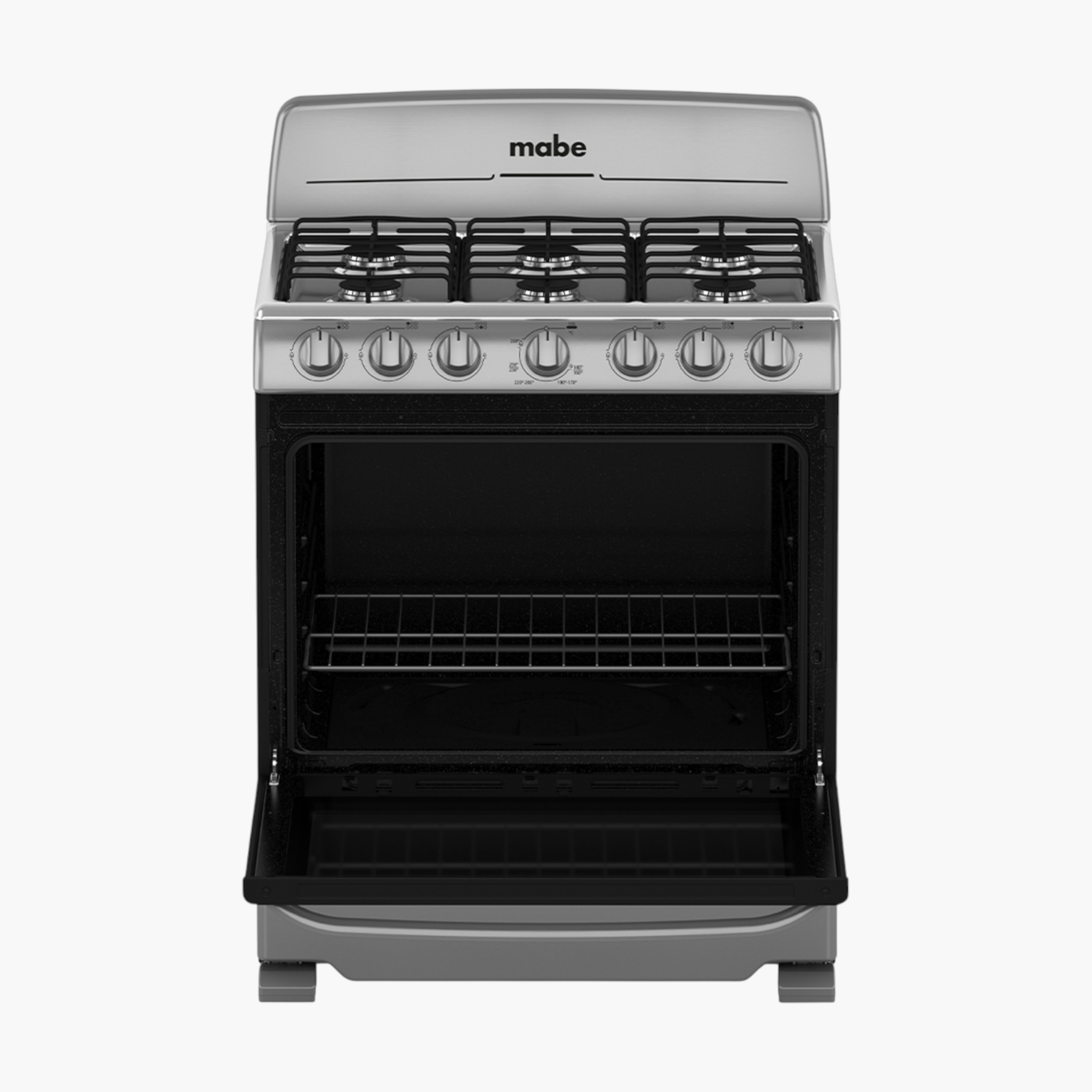 Estufa De Piso Mabe 76Cm Plata Mercury-EM7620BAIS2
