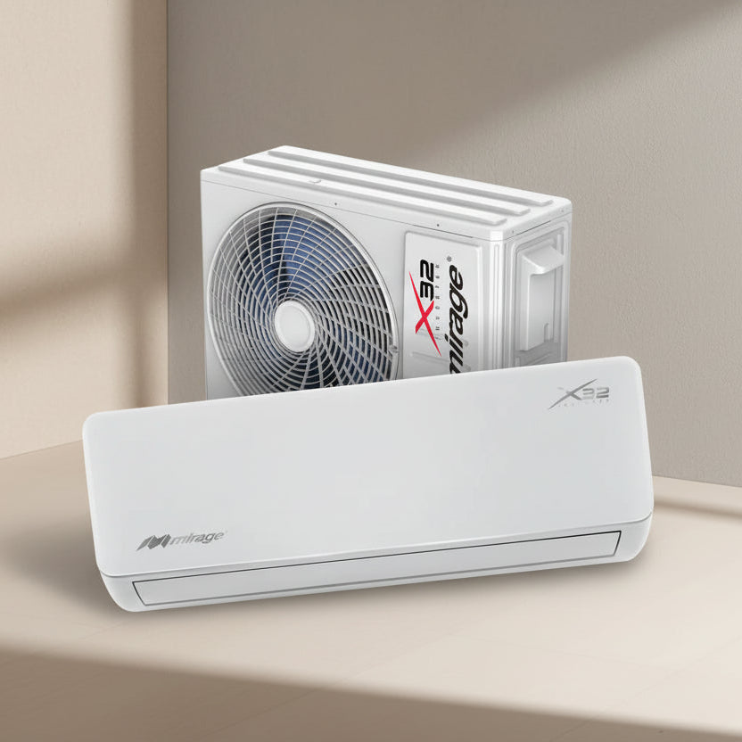 Aire Mini Split Mirage X32 Inverter Frío Calor 1 Ton 110v Blanco