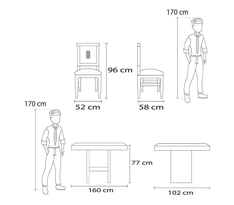 ANTECOMEDOR PEPPER 6 PERSONAS