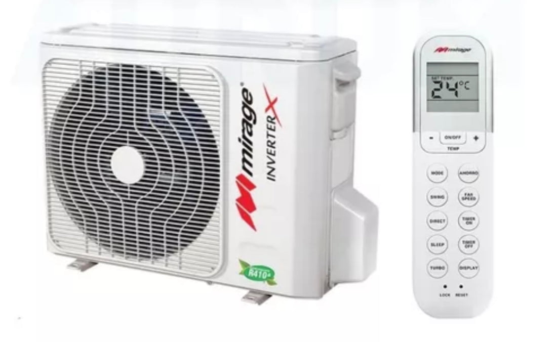Aire acondicionado frio – calor Mirage Inverter X EMC120J|CMC120J 12000 BTU blanco 110V