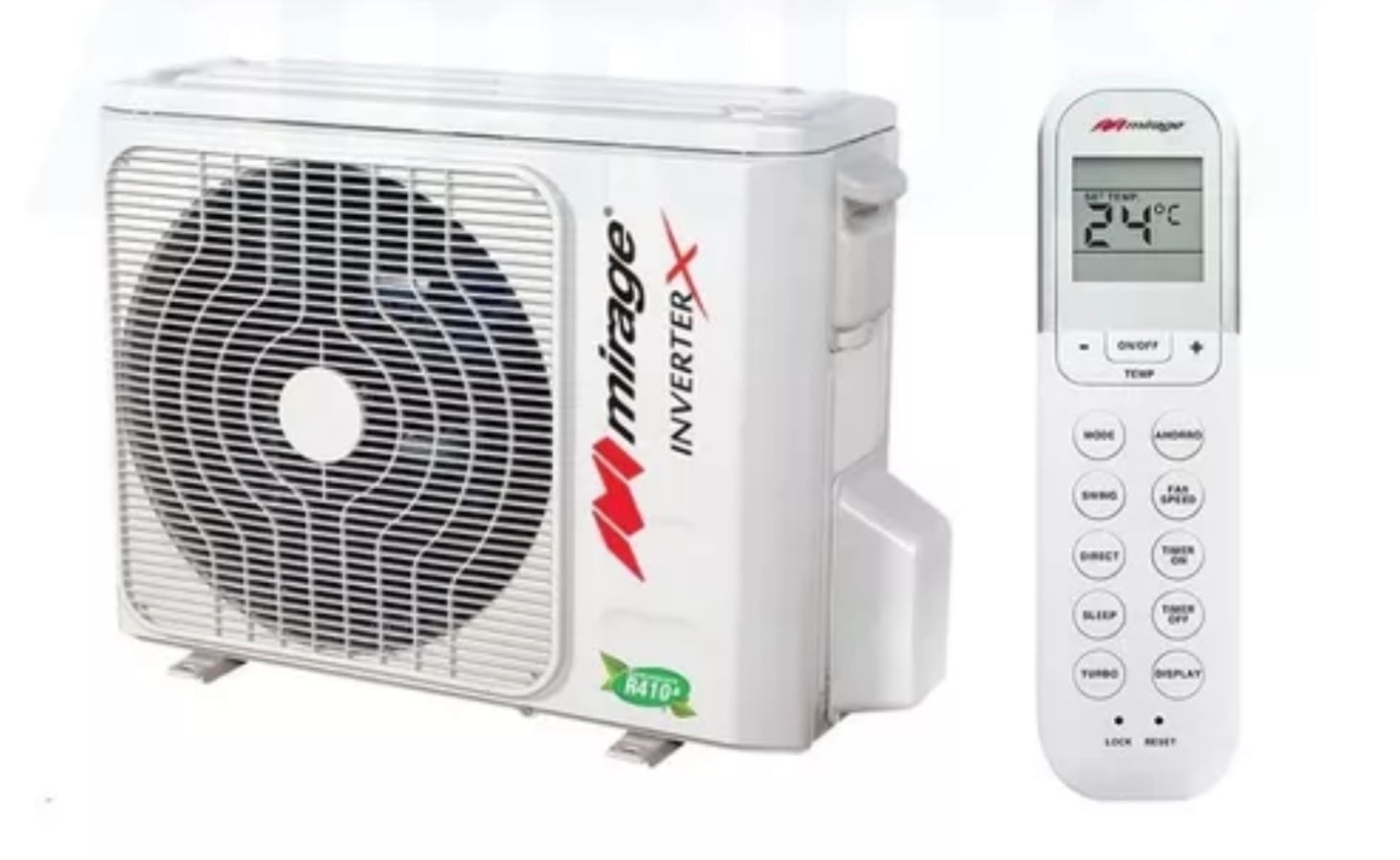 Aire acondicionado frio – calor Mirage Inverter X EMC120J|CMC120J 12000 BTU blanco 110V