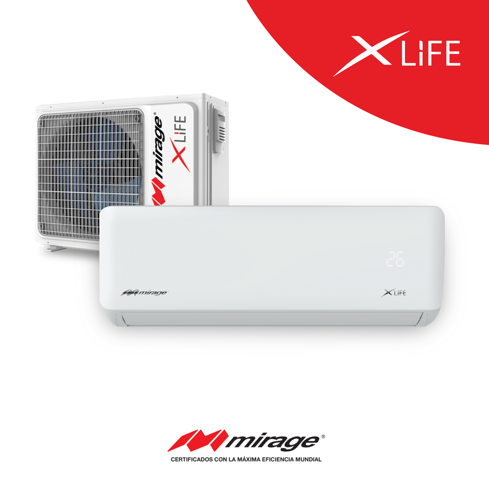 Aire Minisplit Mirage Xlife 1 Tonelada Frio/calor 110v Color Blanco