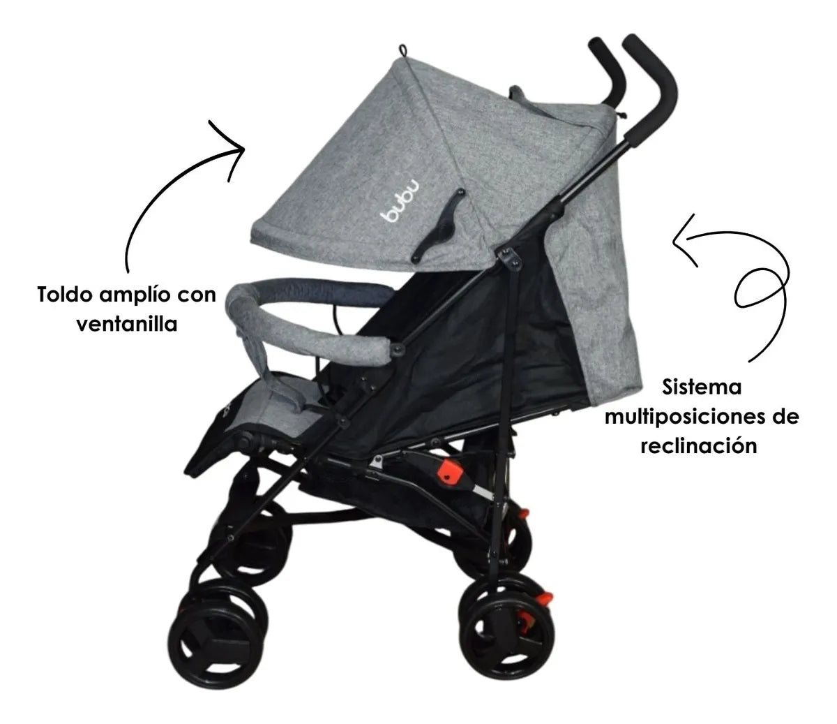 Carriola De Baston Reclinable Bubu