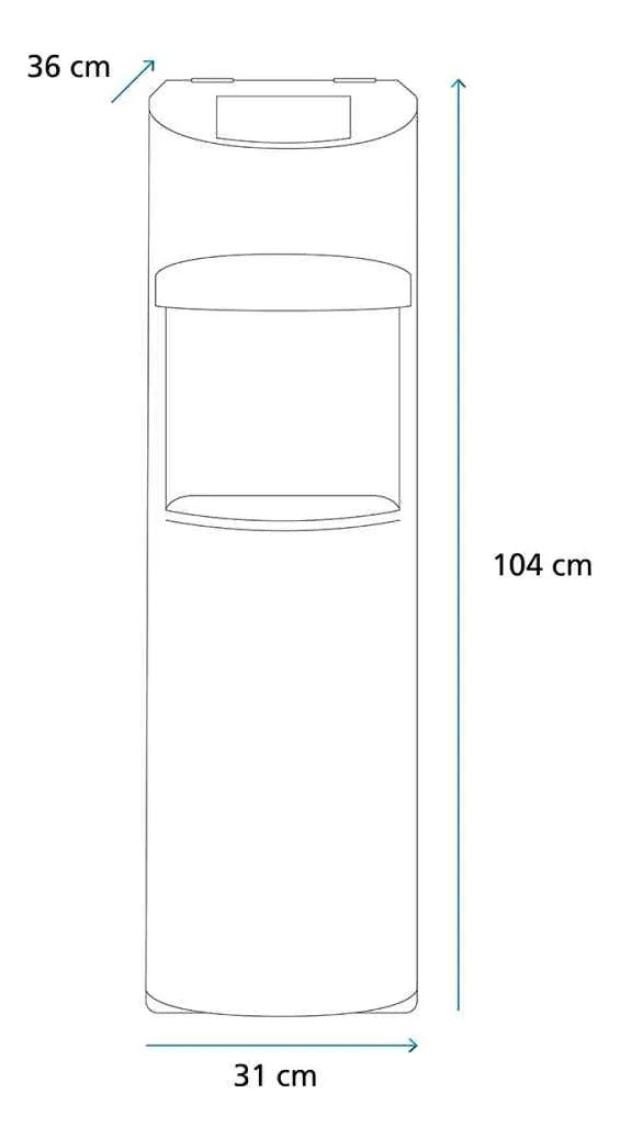 Enfriador De Agua Mabe Silver Mxcbl01s Garrafon Oculto Plata