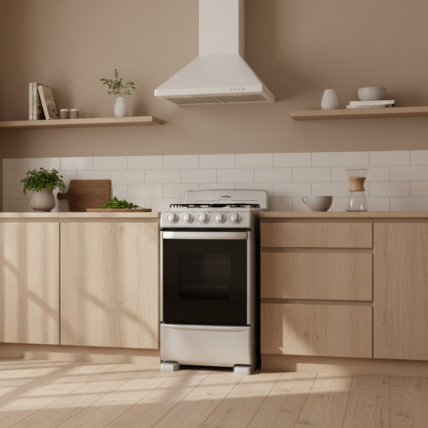 Estufa de Piso 50 cm (20 pulgadas) Plata Mercury Mabe - EM5041BAIS1