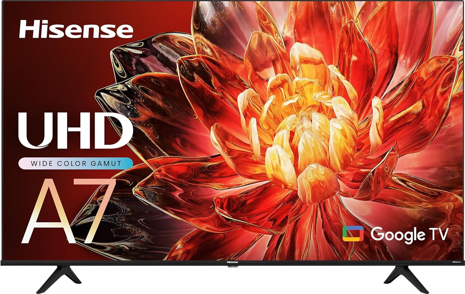 Hisense 50-Inch Class A7 Series 4K UHD Google Smart TV (50A7N) - Game Mode Plus, DTS Virtual: X, HDR 10+, Control Remoto por Voz, Chromecast Incorporado