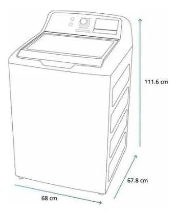 Lavadora Automática Mabe 20kg Modelo Lmh70211wbabo