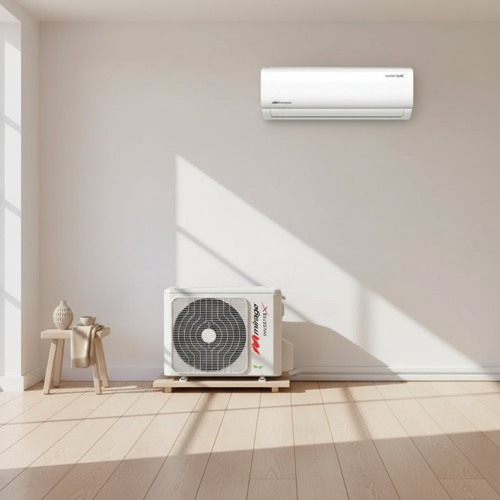 Minisplit Mirage Inverter X 1.5 Ton Frío/calor 18000btu 220v