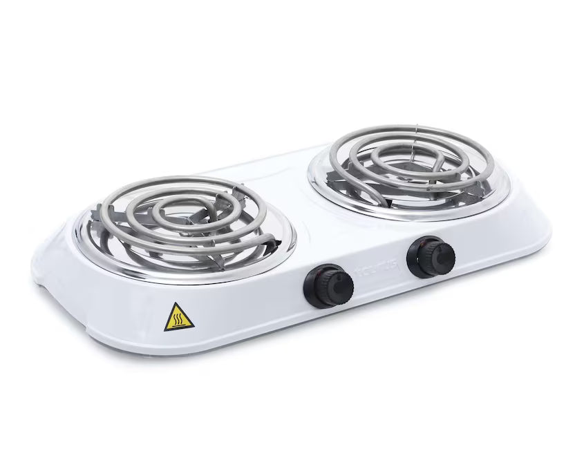 Parrilla Eléctrica Taurus  2 Quemadores Blanca