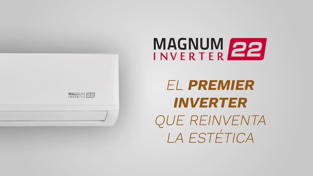 Aire acondicionado Magnum 22 inverter frío/calor 12000 BTU 110V + Módulo Wifi + Soportes de pared