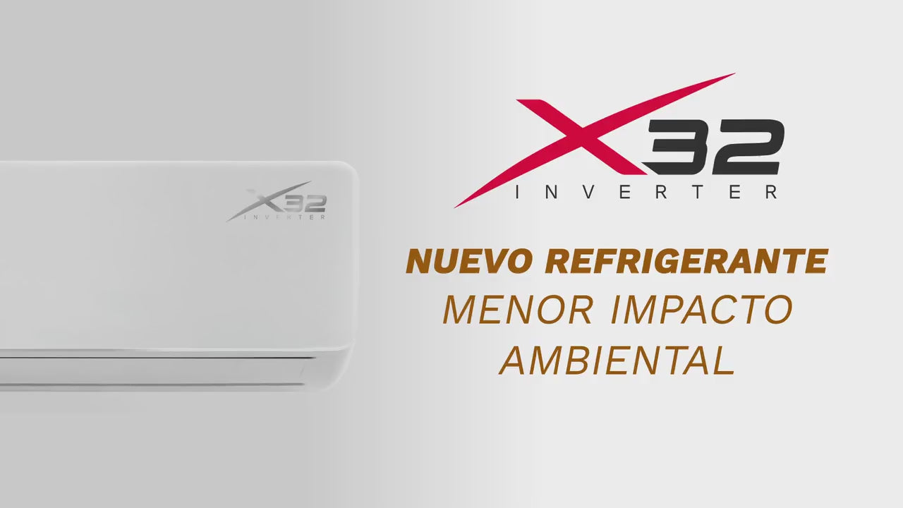 Aire Mini Split Mirage X32 Inverter Frío Calor 1 Ton 110v Blanco