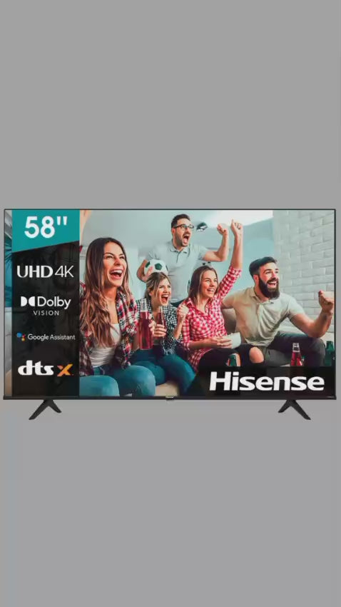 Pantalla Smart TV Hisense 58" Smart Roku TV 58R6E5