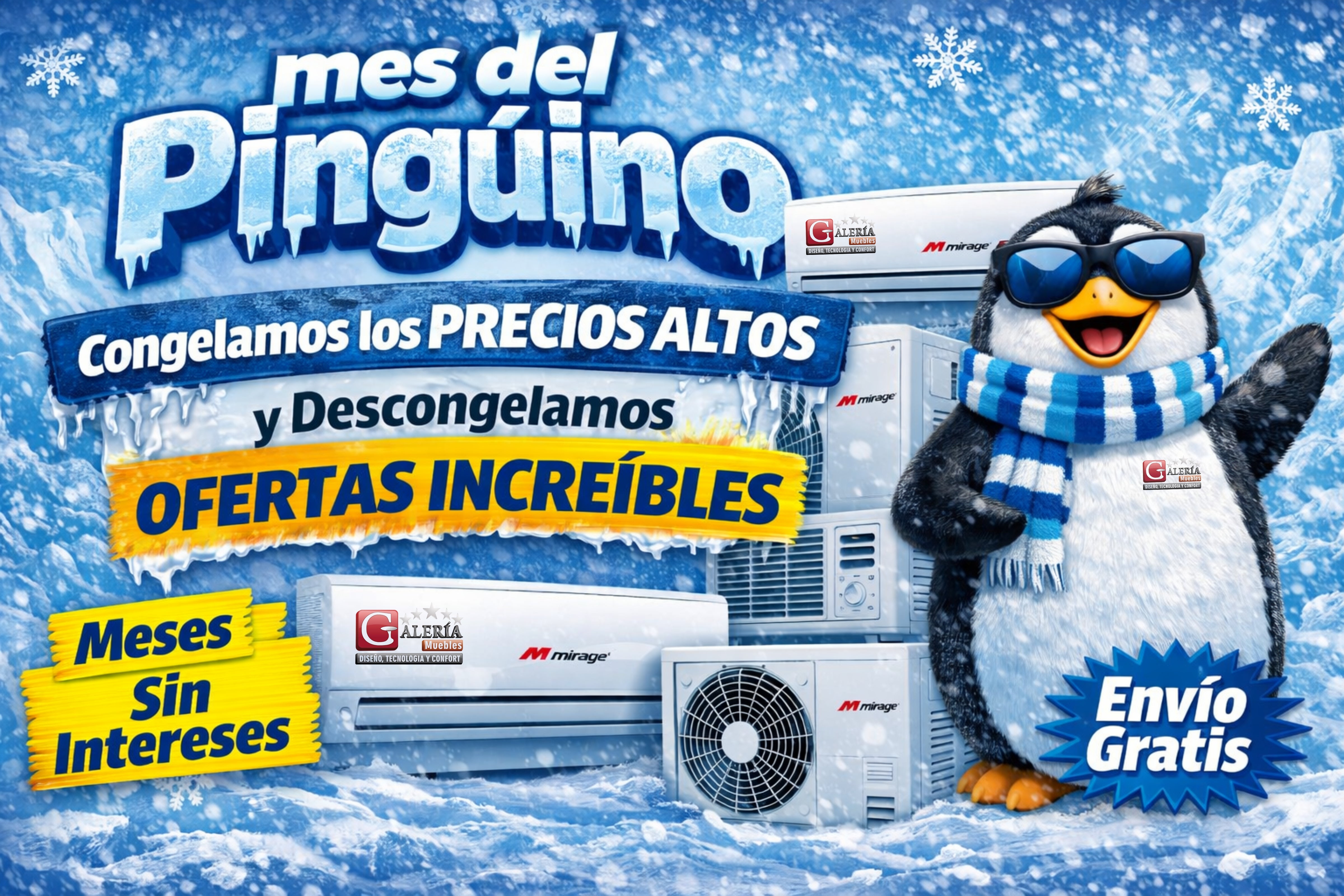 Aire acondicionado Magnum 22 inverter frío/calor 12000 BTU 110V + Módulo Wifi + Soportes de pared