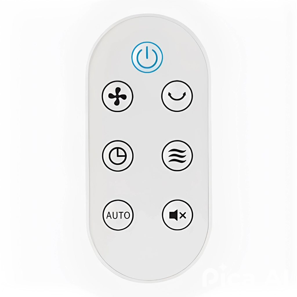 Ventilador de Torre Blanco Digital OmniBreeze con Control Remoto, Cuatro Velocidades y Modos de Brisa